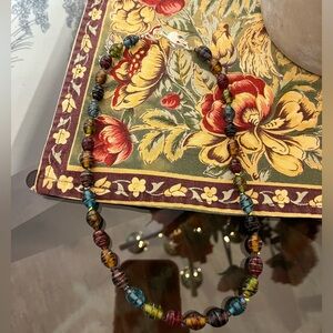 NWT, Carstina Leigh, Ltd., hand beaded necklace